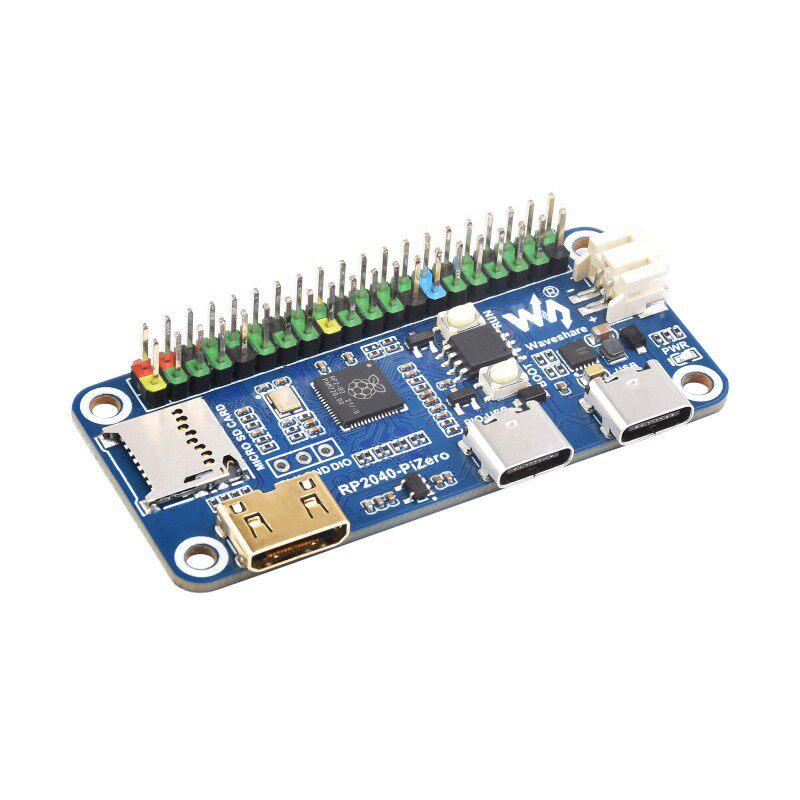 RP2040-PiZero Development Board, RP2040 Dual-Core, Raspberry Pi GPIO Compatible
RP2040-PiZero Development Board, RP2040 Dual-Core, Raspberry Pi GPIO Compatible