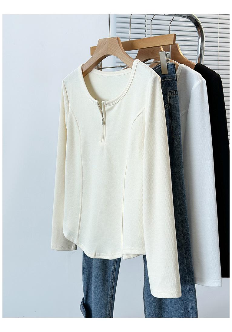 Plus Size Korean Style Half-Zip Slimming Long-Sleeve Top for Women 3XL абрикосовий
Plus Size Korean Style Half-Zip Slimming Long-Sleeve Top for Women 3XL абрикосовий