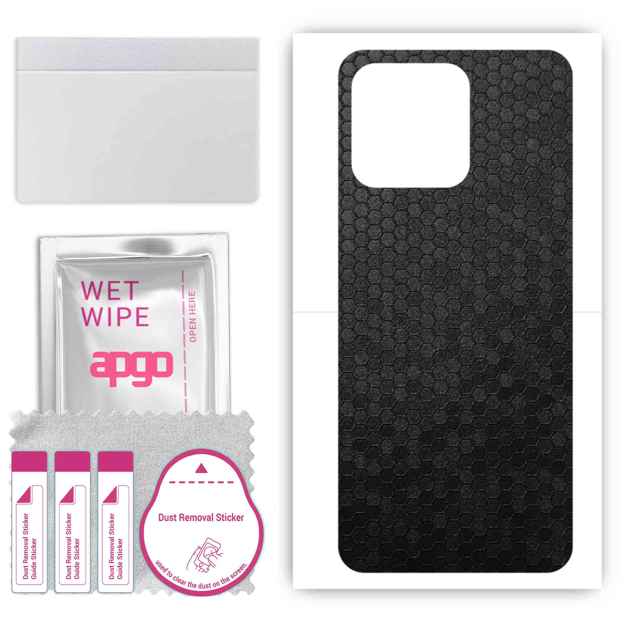 apgo Protective Skin Sticker for the back compatible with Tecno Spark 9, Wrap Film, Foil, Vinyl - Pattern Black Honeycomb
apgo Protective Skin Sticker for the back compatible with Tecno Spark 9, Wrap Film, Foil, Vinyl - Pattern Black Honeycomb