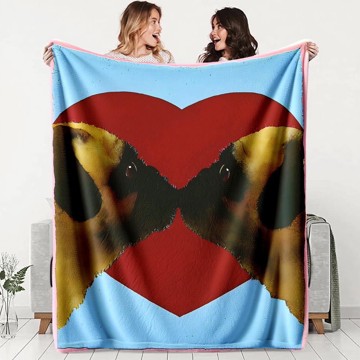 Love Dog Warmth Theme Flannel printed blanket suitable for all seasons suitable for living room office sofa and travel 180x250CM 75x100cm (30x40inch)
Love Dog Warmth Theme Flannel printed blanket suitable for all seasons suitable for living room office sofa and travel 180x250CM 75x100cm (30x40inch)