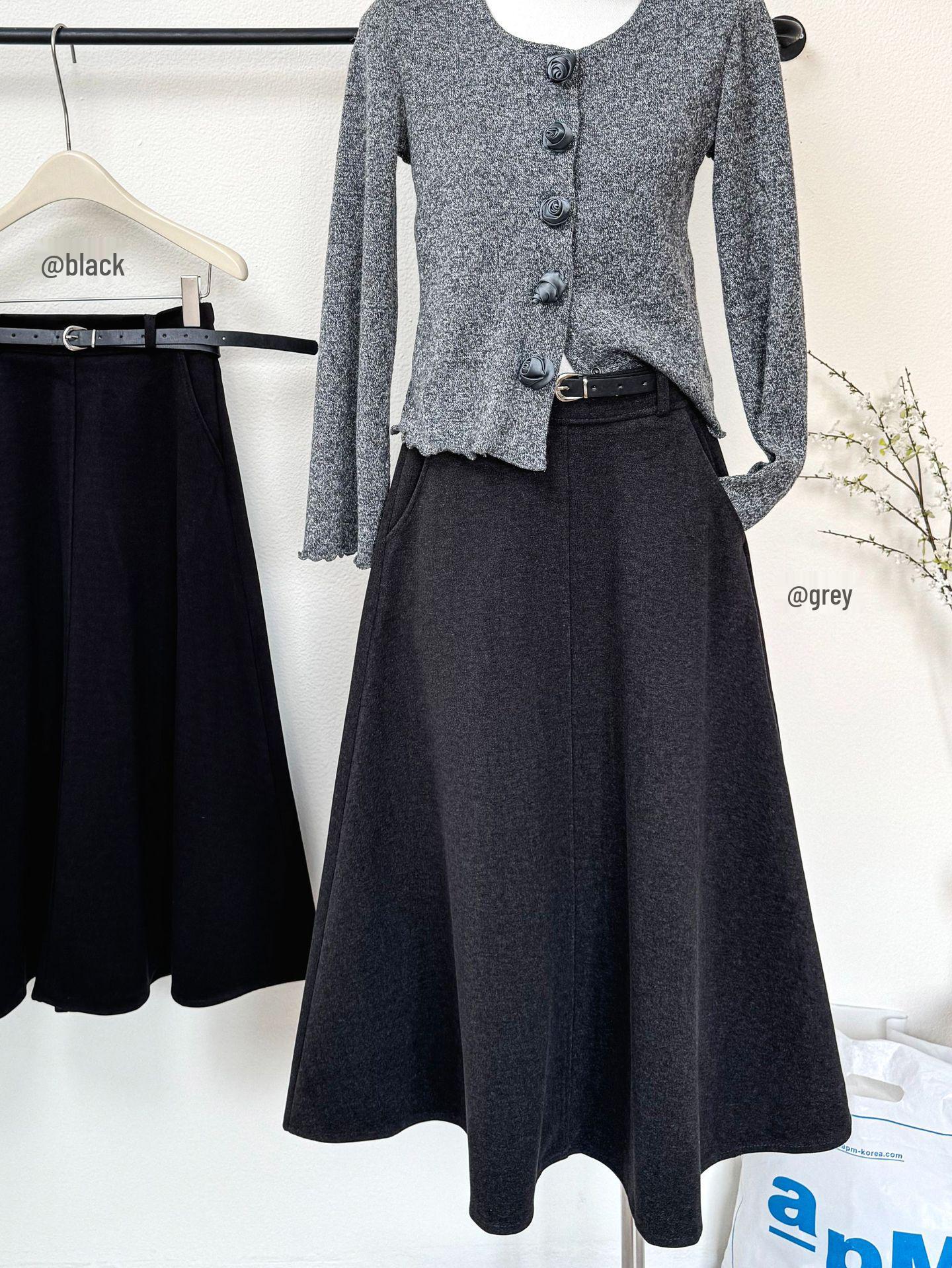 Hepburn Wool A-Line Midi Skirt: Women s 2025 Autumn/Winter High-Waisted Slimming Umbrella Skirt One Size сірий колір
Hepburn Wool A-Line Midi Skirt: Women s 2025 Autumn/Winter High-Waisted Slimming Umbrella Skirt One Size сірий колір