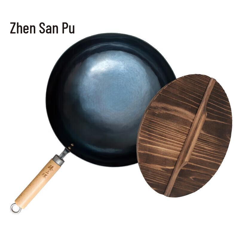 Zhen San Huan Zhangqiu 32cm Blued Hand-Forged Wok
Zhen San Huan Zhangqiu 32cm Blued Hand-Forged Wok