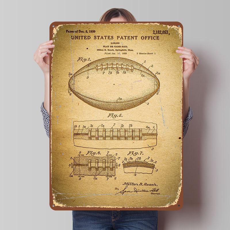 Football Ball Printed Poster Customized Wall Art Retro Vintage Metal Tin Signs for Home Gamer Room Decoration Cozy Man Cave At 7.9x11.8In(20x30cm)
Football Ball Printed Poster Customized Wall Art Retro Vintage Metal Tin Signs for Home Gamer Room Decoration Cozy Man Cave At 7.9x11.8In(20x30cm)