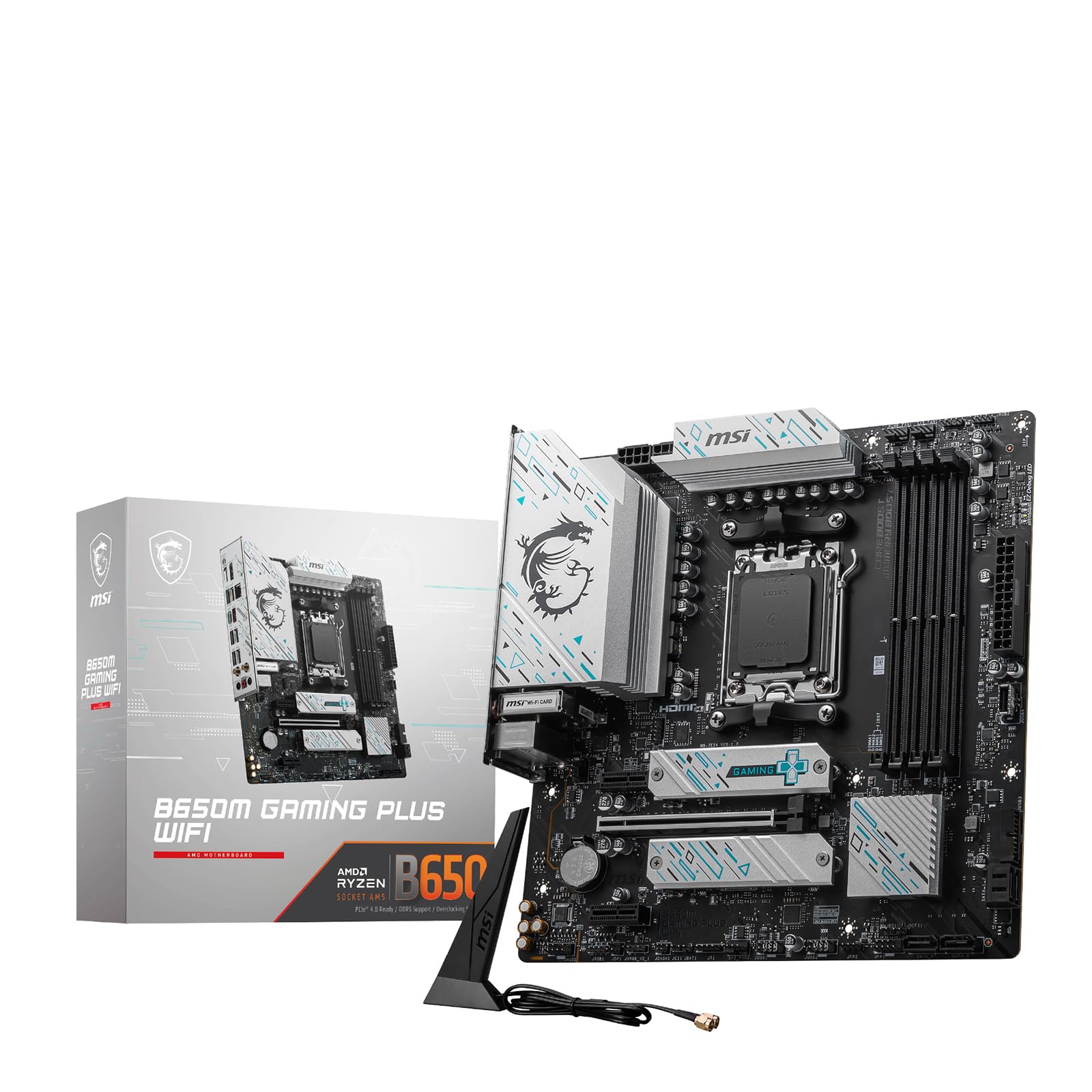 MSI B650M GAMING PLUS WIFI AMD Ryzen Series Compatible Socket AM5 DDR5 Motherboard MB6467 7000/9000 Micro-ATX
MSI B650M GAMING PLUS WIFI AMD Ryzen Series Compatible Socket AM5 DDR5 Motherboard MB6467 7000/9000 Micro-ATX