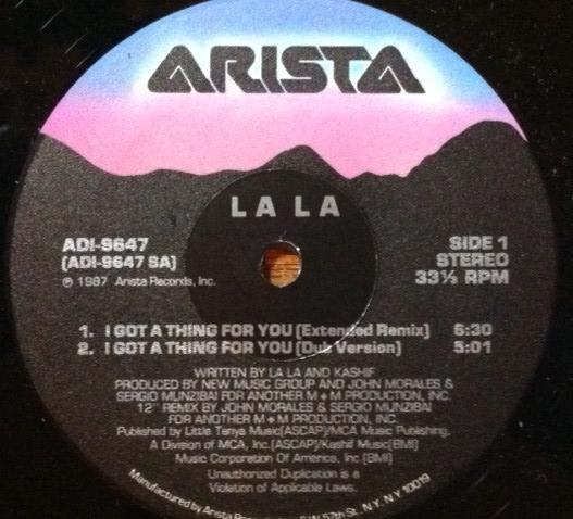 12inch Record LA LA - I Got A Thing For You AD19647 ARISTA 1987 US Dance & Electronica Used
12inch Record LA LA - I Got A Thing For You AD19647 ARISTA 1987 US Dance & Electronica Used