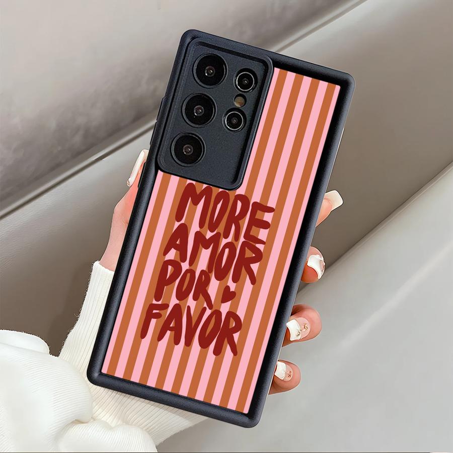 Love Heart More Amor Por Favor Phone Cover Case for Samsung Galaxy S26 Ultra S24 Plus S25 Edge S24Ultra S25 S20FE S22 S21 S23 FE Galaxy S22 5G
Love Heart More Amor Por Favor Phone Cover Case for Samsung Galaxy S26 Ultra S24 Plus S25 Edge S24Ultra S25 S20FE S22 S21 S23 FE Galaxy S22 5G