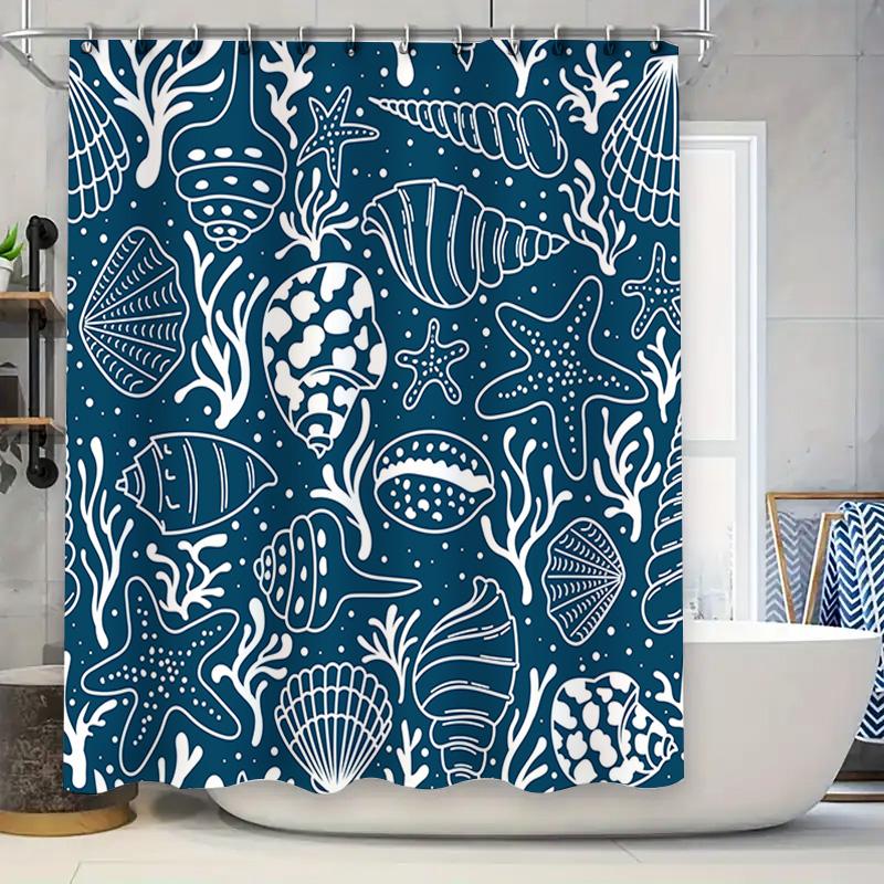 Underwater World Blue White Shower Curtain Waterproof Decorative Bathtub Liner For Bathroom Accessories Set W60H190(CM)-1 Pcs
Underwater World Blue White Shower Curtain Waterproof Decorative Bathtub Liner For Bathroom Accessories Set W60H190(CM)-1 Pcs