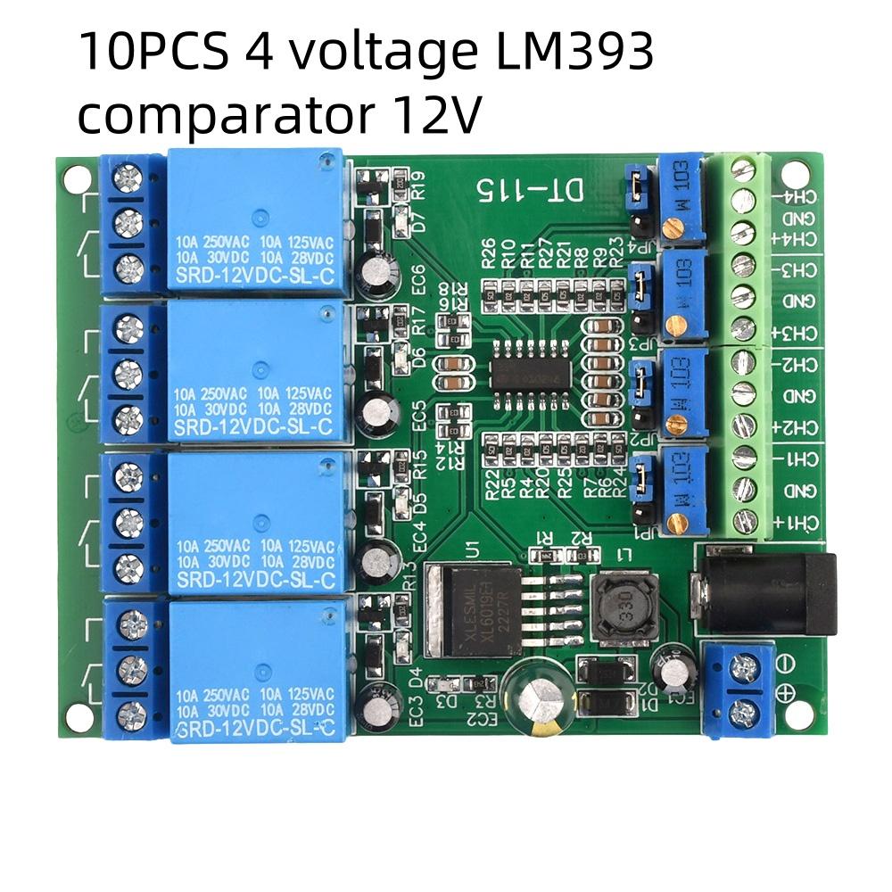 Ziqqucu DC 12V 4 Channel Voltage Comparator Stable LM393 Comparator Module
Ziqqucu DC 12V 4 Channel Voltage Comparator Stable LM393 Comparator Module