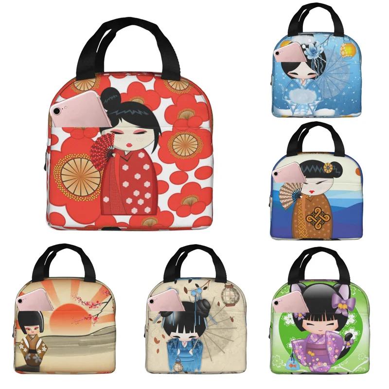 Kawaii Kokeshi Doll Cherry Blossoms Insulated Lunch Boxes Cute Japanese Dolls Girl Art Storage Food Box Cooler Thermal Lunch Bag 22x20x13CM жовтий
Kawaii Kokeshi Doll Cherry Blossoms Insulated Lunch Boxes Cute Japanese Dolls Girl Art Storage Food Box Cooler Thermal Lunch Bag 22x20x13CM жовтий