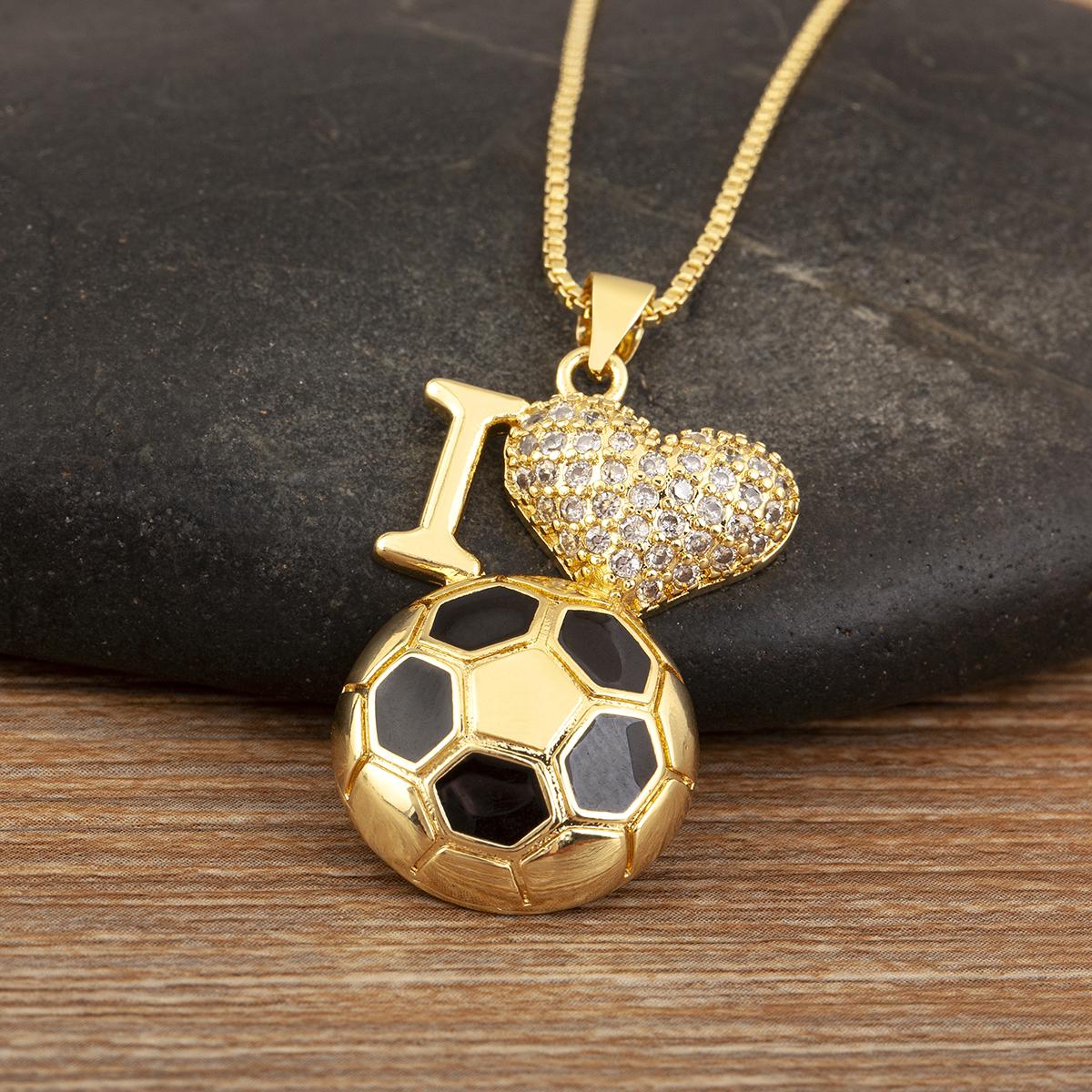 Nidin Hot Sale Waterdrop/I Love Football Design Shine Zircon Pendant Necklace For Women Men Daily Party Choker Neck Jewelry Gift
Nidin Hot Sale Waterdrop/I Love Football Design Shine Zircon Pendant Necklace For Women Men Daily Party Choker Neck Jewelry Gift