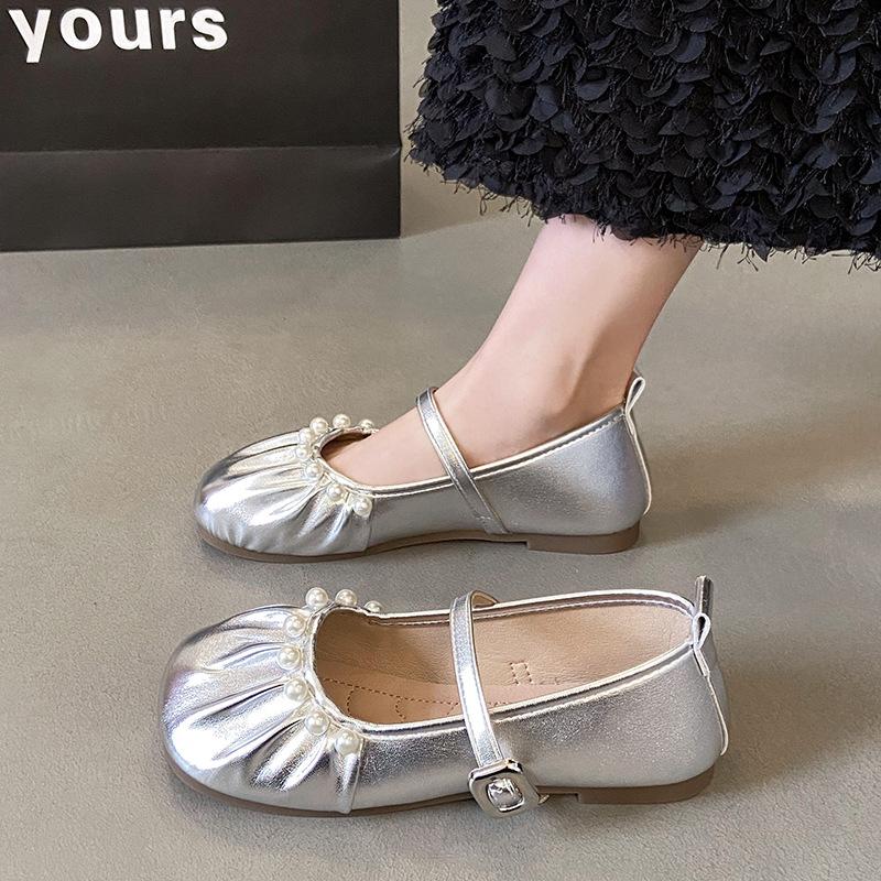 Mary Jane Shoes Girl 2025 Autumn New Pearl Fairy Late Evening Wind Large Size Soft-soled Ballet Grandma Single Shoes 42 жовтий
Mary Jane Shoes Girl 2025 Autumn New Pearl Fairy Late Evening Wind Large Size Soft-soled Ballet Grandma Single Shoes 42 жовтий