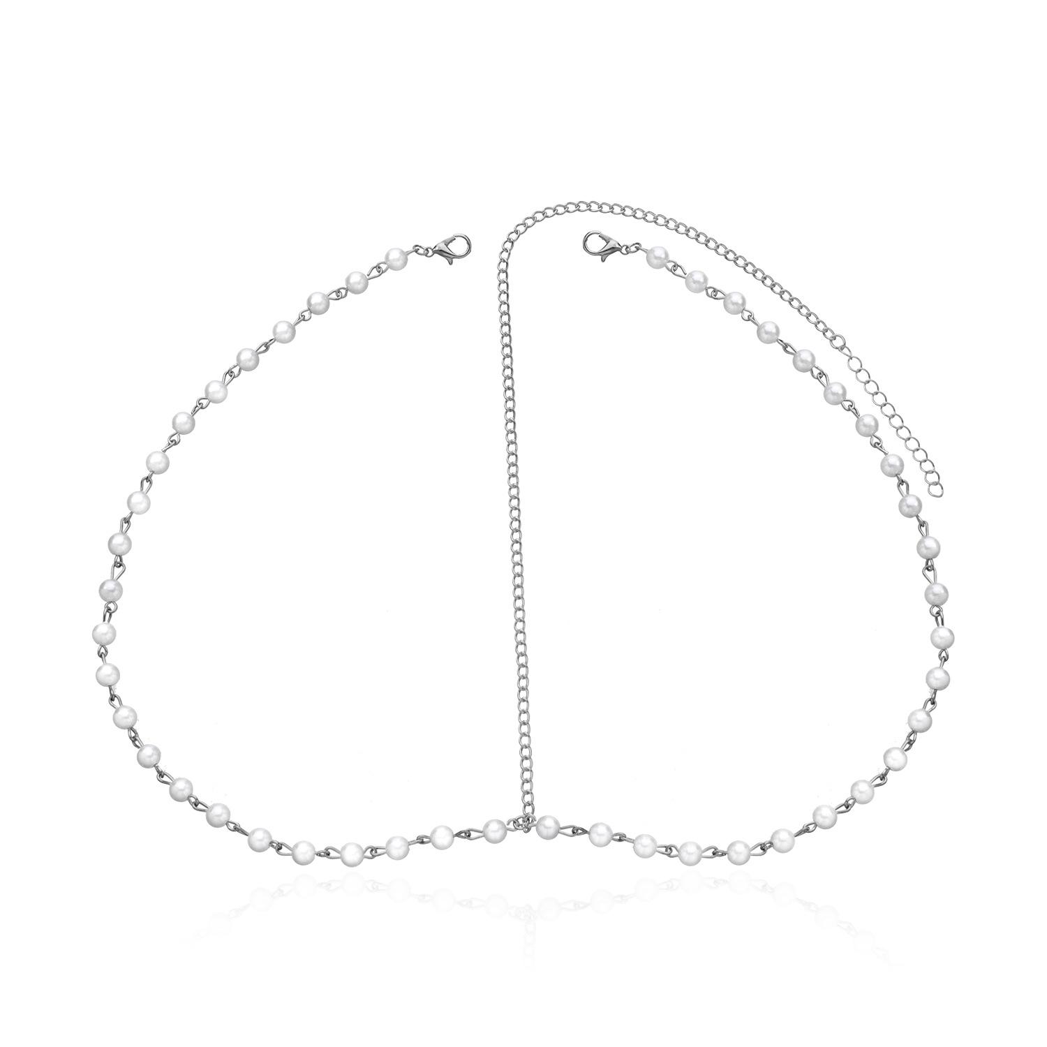 Accessories, Mori, Beautiful and Versatile, Handmade Beaded Pearl Head Chain Headband Hair Accessories срібний
Accessories, Mori, Beautiful and Versatile, Handmade Beaded Pearl Head Chain Headband Hair Accessories срібний