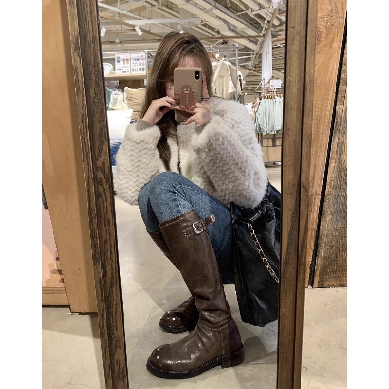 ! Обувь ретро вымытая лошадиная кожа пряжка толстый каблук полусапоги женские рыцарские сапоги 40
! Обувь ретро вымытая лошадиная кожа пряжка толстый каблук полусапоги женские рыцарские сапоги 40