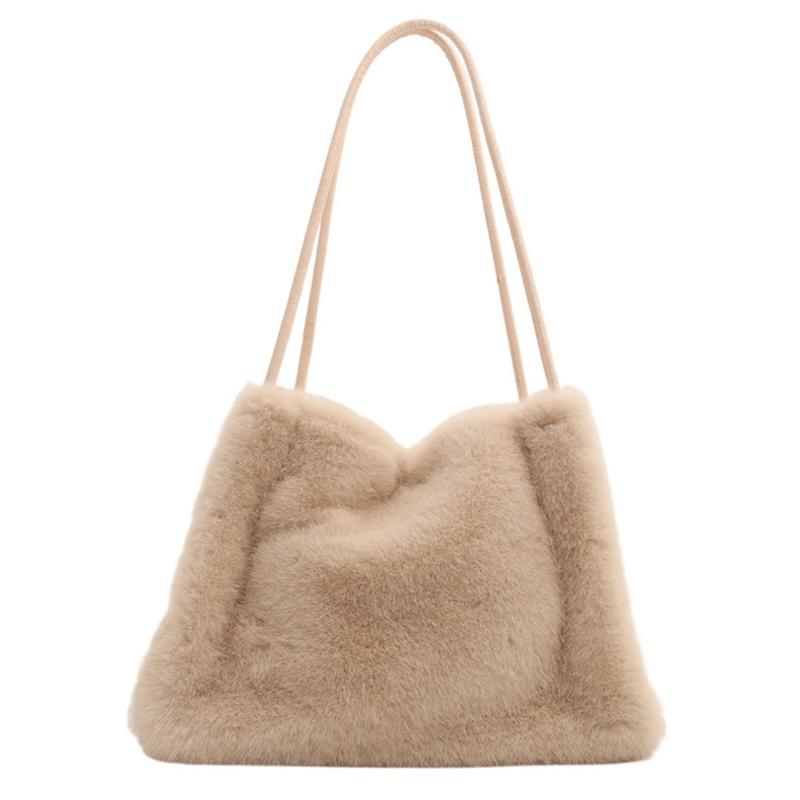 1 шт. Подарочная сумка из искусственной кожи, сумка из искусственного меха, сумка на осень-зиму, пушистая сумка Kawaii, плюшевая сумка-тоут