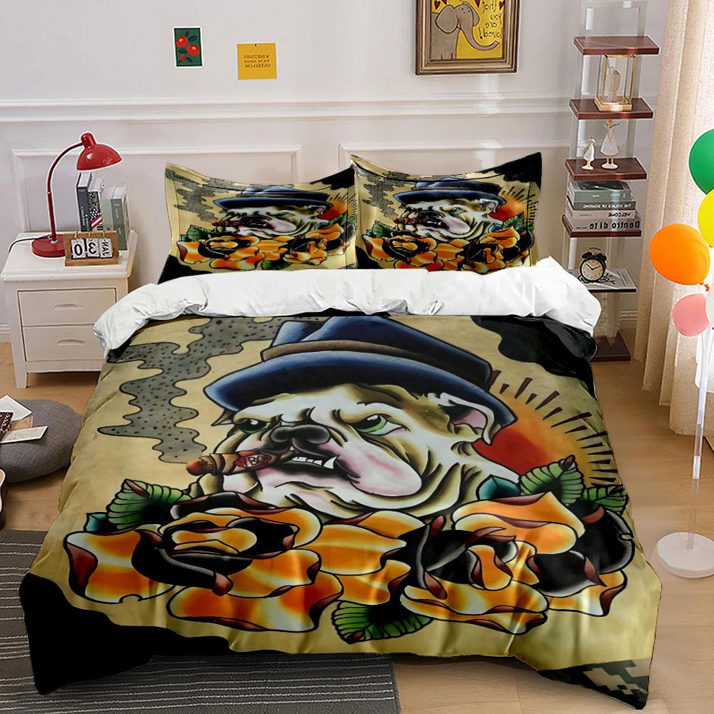 Bulldog, hat, cigar, roses. Bedding sets Duvet cover sets Duvet covers Pillowcases(1 * Duvet Cover 2 * Pillowcases without duvet insert) 135x200cm
Bulldog, hat, cigar, roses. Bedding sets Duvet cover sets Duvet covers Pillowcases(1 * Duvet Cover 2 * Pillowcases without duvet insert) 135x200cm