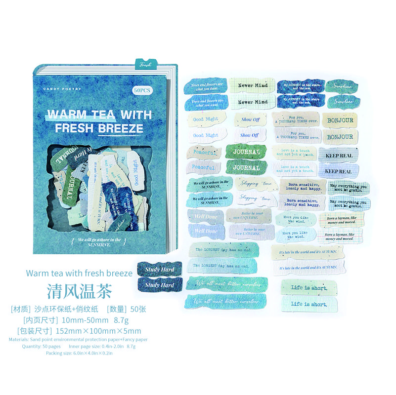 50 pcs/Pack Vintage English Journal Stickers DIY Scrapbook Collage Diary Photo Album Gift Decoration Stationery Supplies
50 pcs/Pack Vintage English Journal Stickers DIY Scrapbook Collage Diary Photo Album Gift Decoration Stationery Supplies
