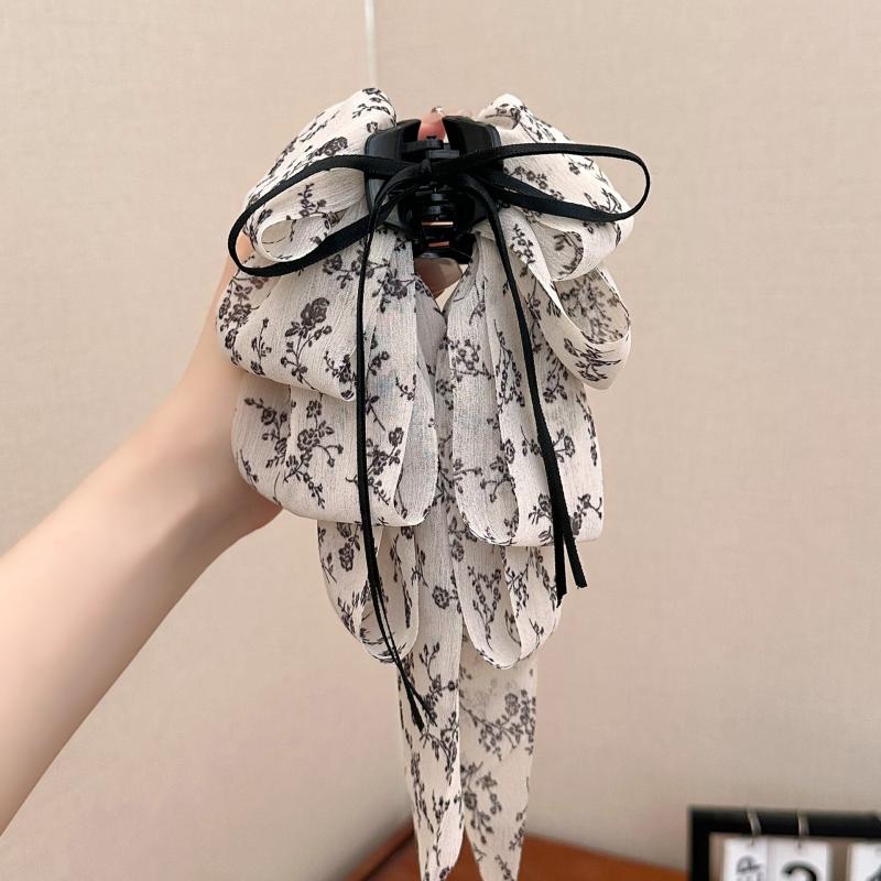 Crushed Flower Multi-Layer Bow Fluttering Ribbon Hair Clip Female Low Ponytail Grab Clip Back Of Head Shark Clip
Crushed Flower Multi-Layer Bow Fluttering Ribbon Hair Clip Female Low Ponytail Grab Clip Back Of Head Shark Clip