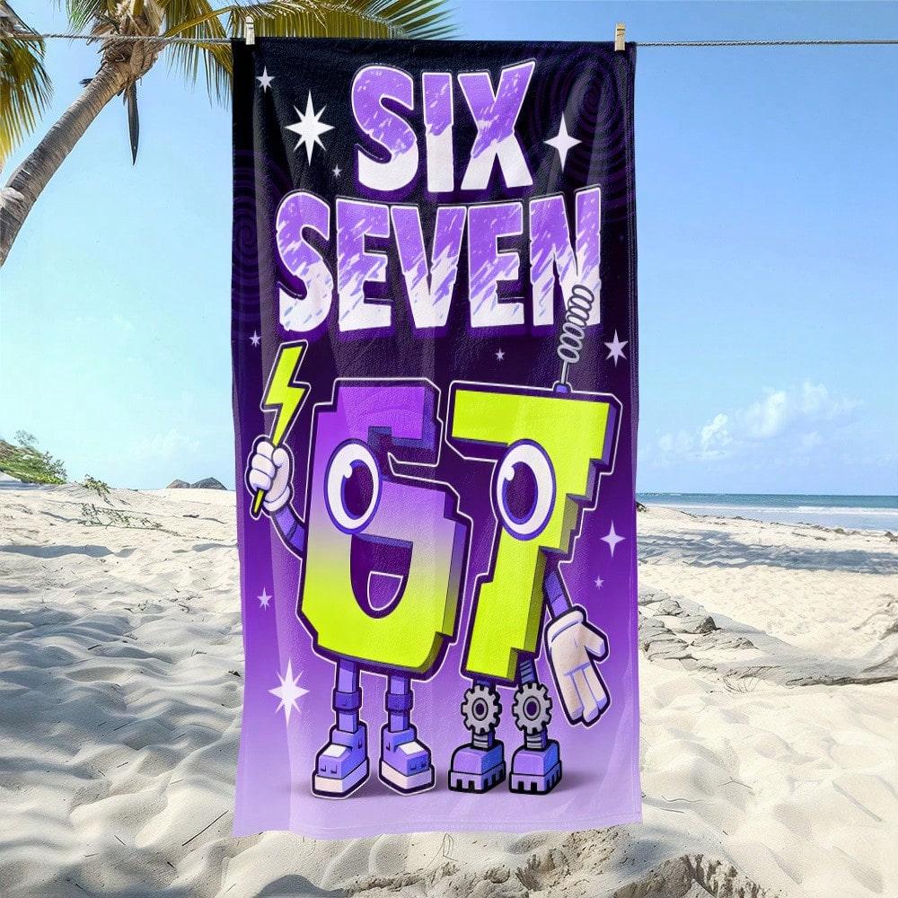 1pc Number 67 Beach Towel - Soft, Ultra-Absorbent Microfiber, Lightweight, Beach, Parties, Travel, Camping - Beach Accessories W40*H60(CM)
1pc Number 67 Beach Towel - Soft, Ultra-Absorbent Microfiber, Lightweight, Beach, Parties, Travel, Camping - Beach Accessories W40*H60(CM)