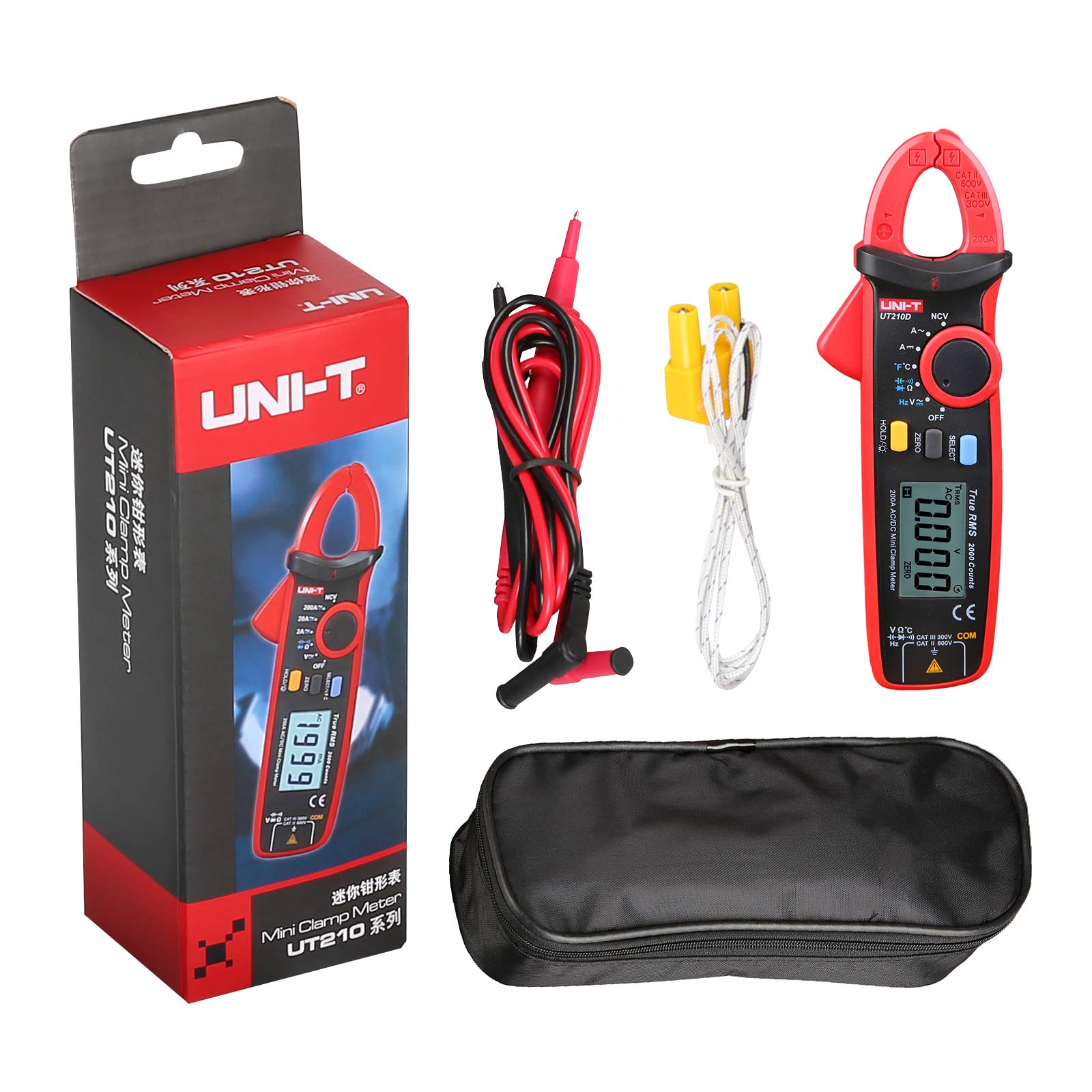 Digital UT210D 100Amp 600V AC DC Clamp Meter Multimeter True RMS VFC Diode (UT210D) чорний
Digital UT210D 100Amp 600V AC DC Clamp Meter Multimeter True RMS VFC Diode (UT210D) чорний