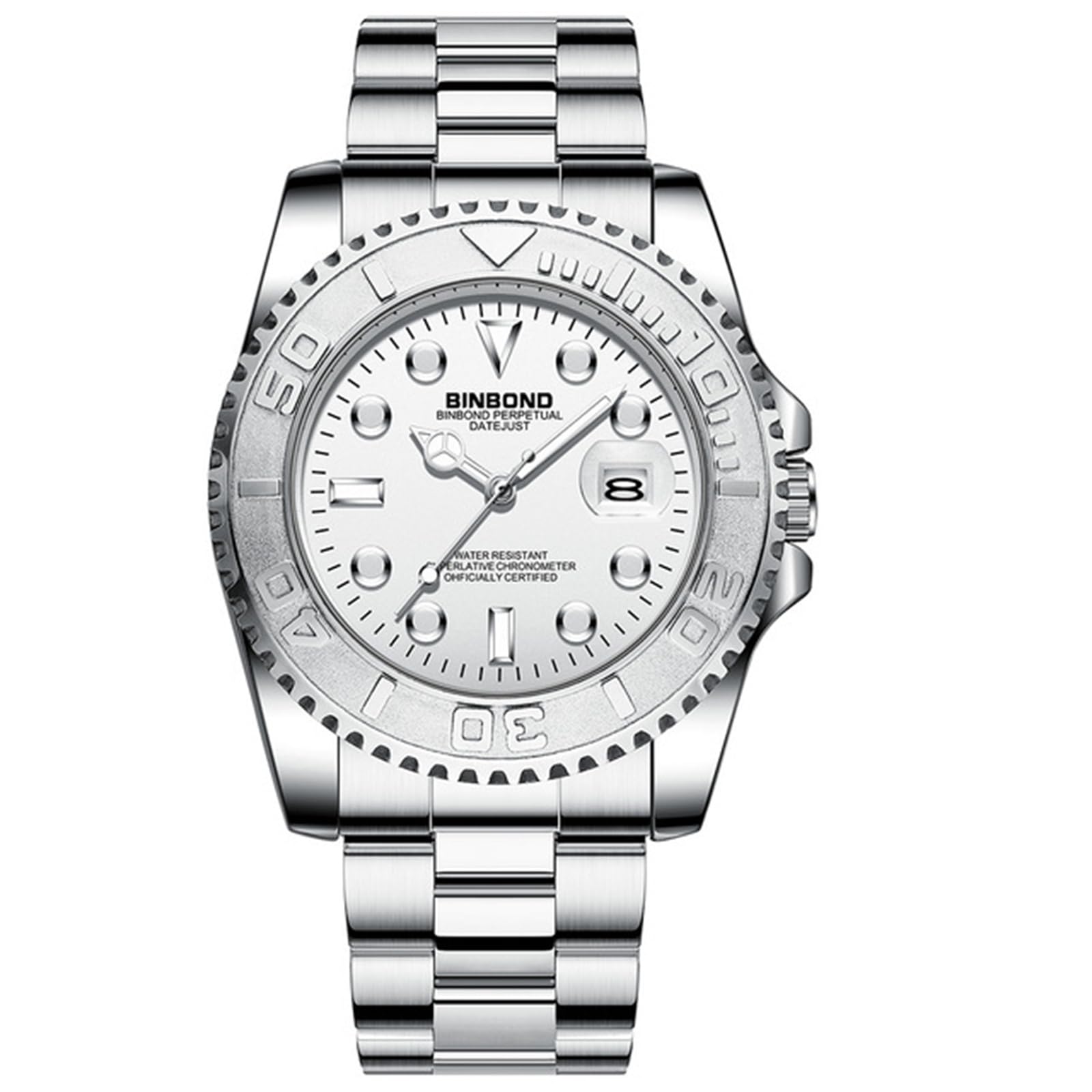 Rotating Stainless Steel Quartz Fashion Silver Boyfriend Gift Men s Watch, Calendar, Waterproof, Silver Bezel, Luminous, Analog, Strap, Watch, Watch, синій
Rotating Stainless Steel Quartz Fashion Silver Boyfriend Gift Men s Watch, Calendar, Waterproof, Silver Bezel, Luminous, Analog, Strap, Watch, Watch, синій