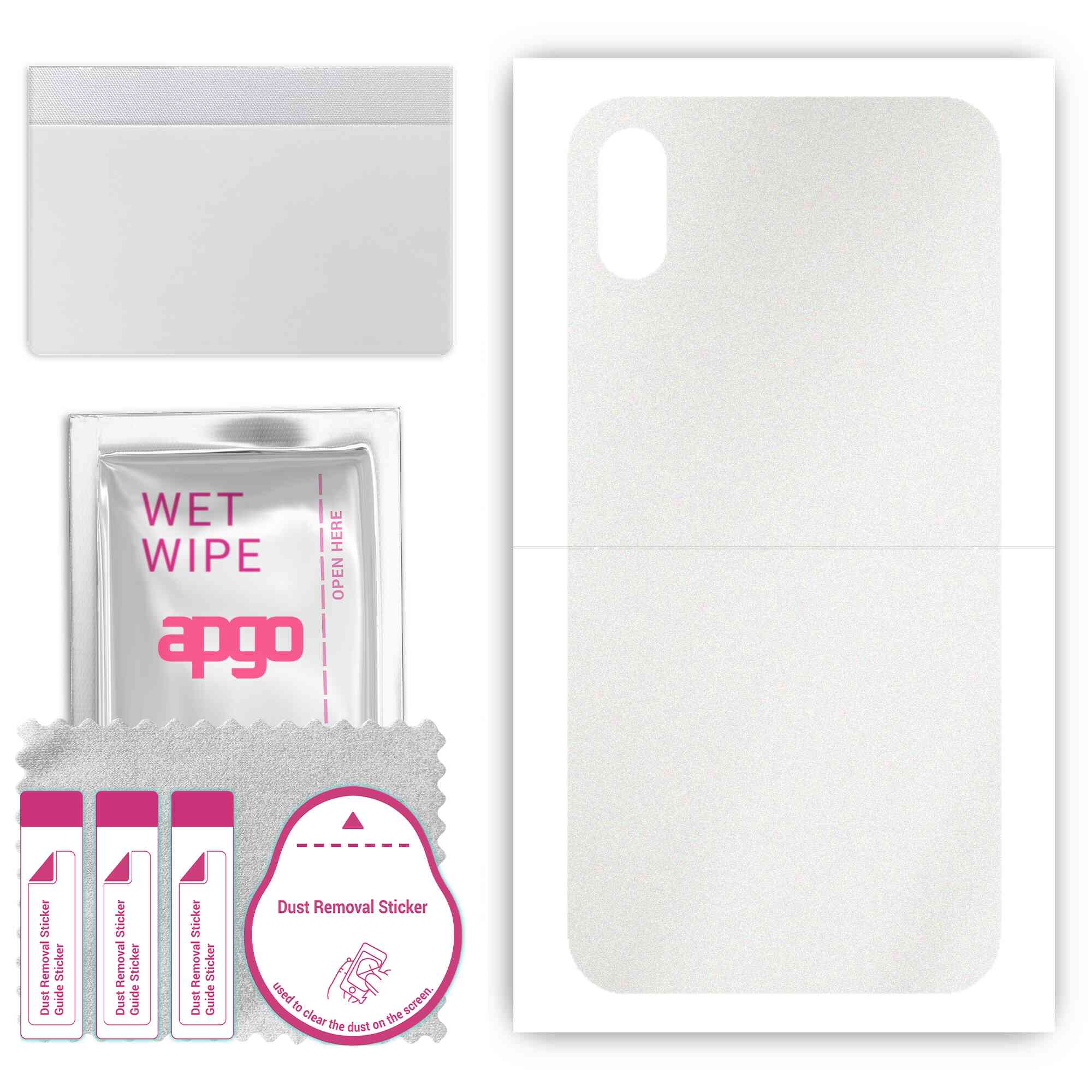 apgo Захисна наклейка для задньої панелі, сумісна з Apple iPhone X, Wrap Film, Foil, Vinyl - Pattern Matte Transparent
apgo Захисна наклейка для задньої панелі, сумісна з Apple iPhone X, Wrap Film, Foil, Vinyl - Pattern Matte Transparent