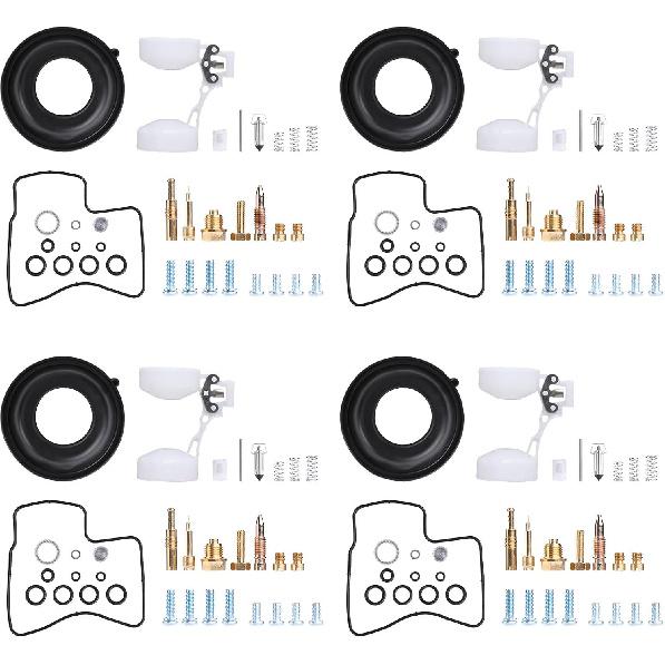 4 Pack Carburetor Repair Kit with Diaphragm Float for 1982-1983 Honda V45 Magna 700 VF750S VF750F, for 1984-1985 VF700C Magna 700, VF700S Babre 700,
4 Pack Carburetor Repair Kit with Diaphragm Float for 1982-1983 Honda V45 Magna 700 VF750S VF750F, for 1984-1985 VF700C Magna 700, VF700S Babre 700,