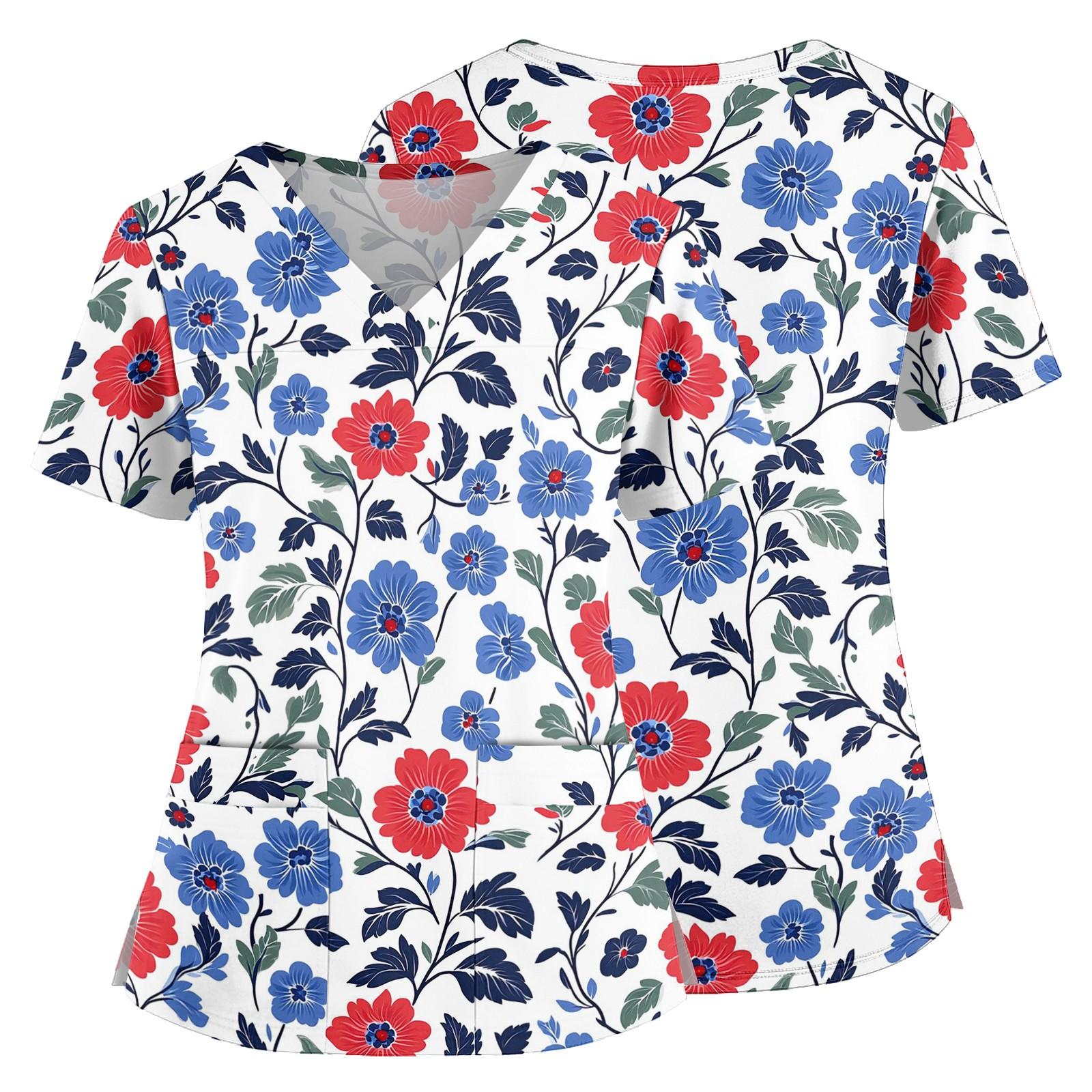 Women s V Neck Medical Scrub Top with Side Slits and Front Pockets Short Sleeve Nurse Uniform Shirt for Healthcare Professionals S синий
Women s V Neck Medical Scrub Top with Side Slits and Front Pockets Short Sleeve Nurse Uniform Shirt for Healthcare Professionals S синий