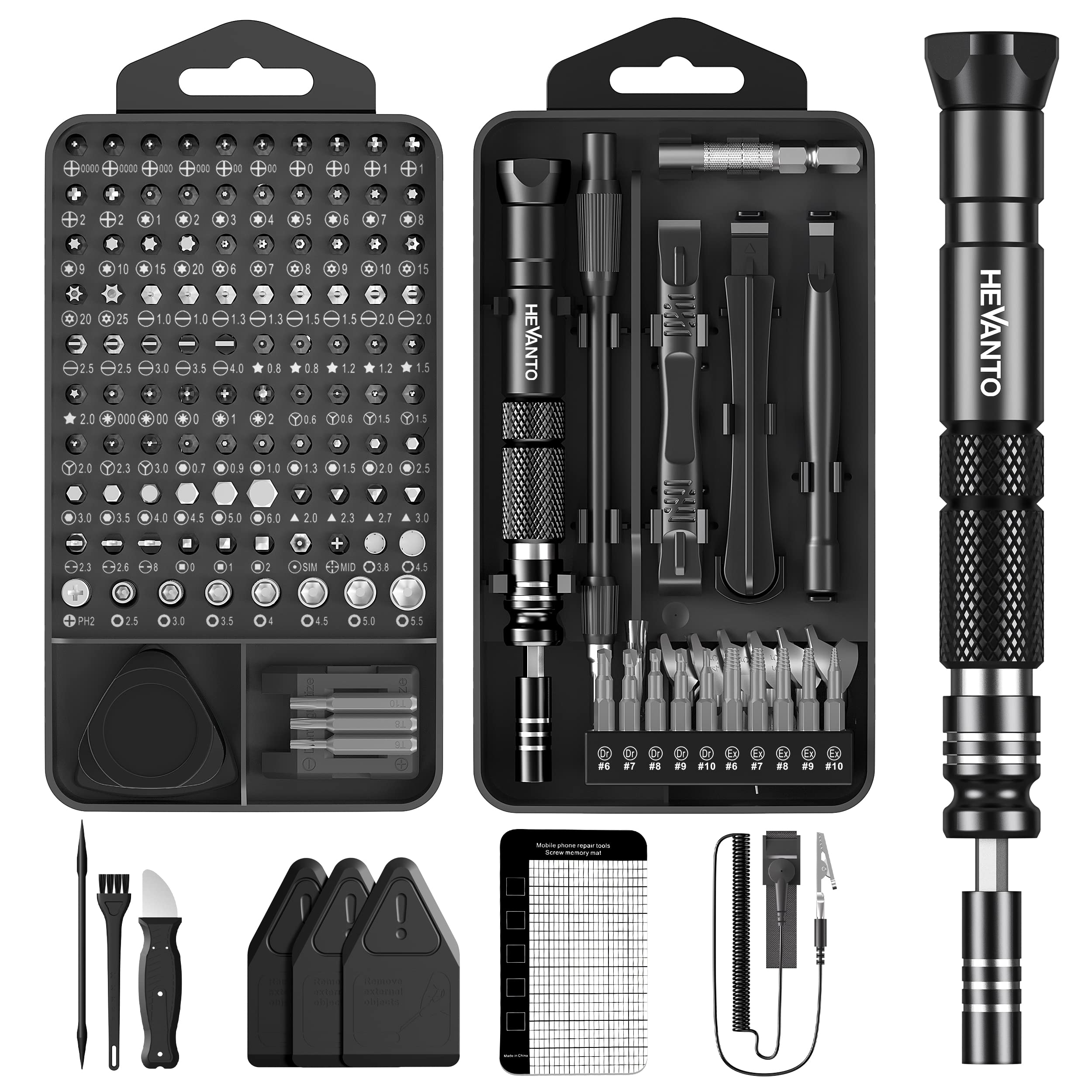 HEVANTO Precision Screwdriver Set 145 in 1 Torx Screwdriver Magnetic Screwdriver Special Screwdriver Screwdriver Multifunctional Tool Kit iPhone
HEVANTO Precision Screwdriver Set 145 in 1 Torx Screwdriver Magnetic Screwdriver Special Screwdriver Screwdriver Multifunctional Tool Kit iPhone