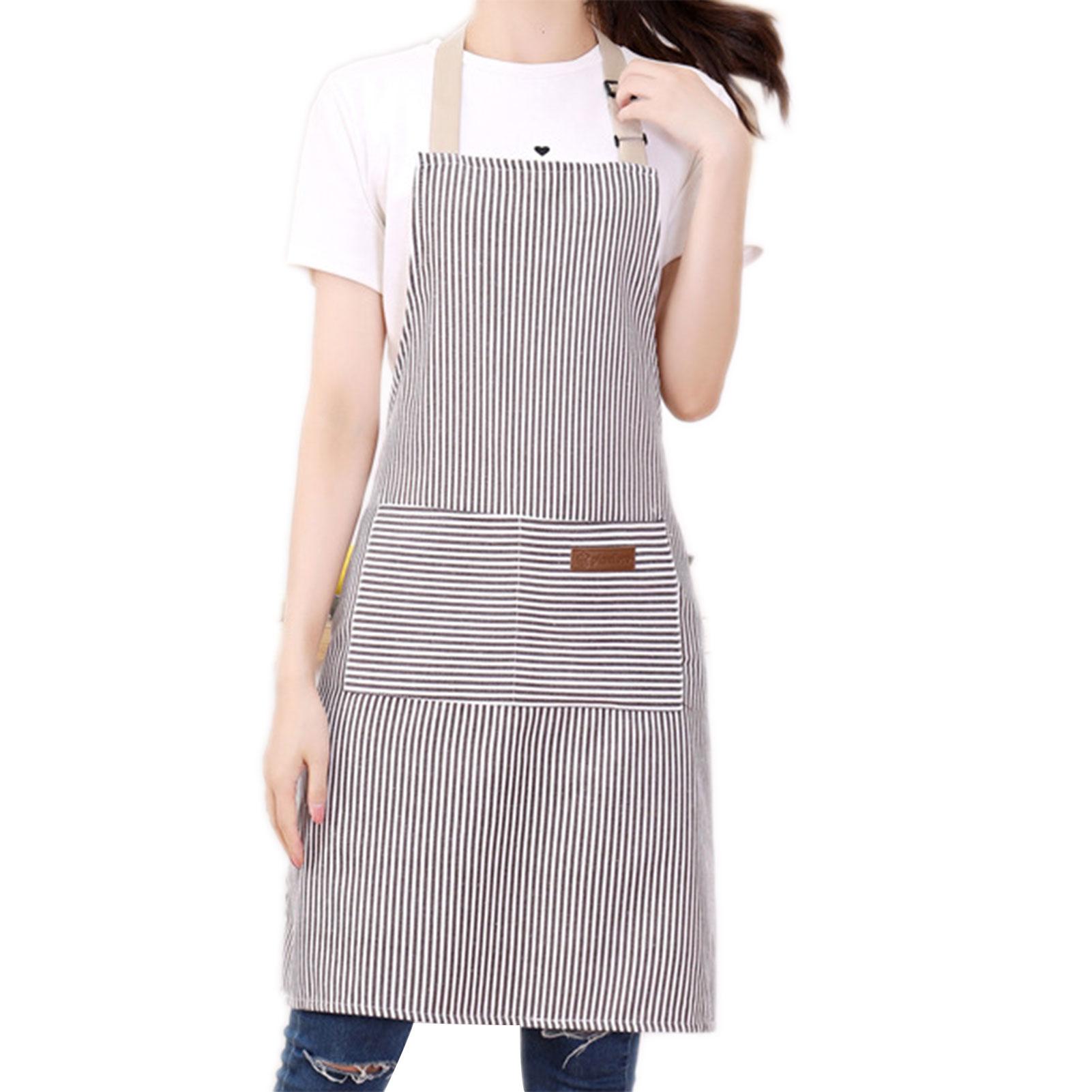 White Black Striped Man Woman Home Restaurant Kitchen Baking Nail Bib Oil Repellent Work Apron 2 Pockets Adjustable Clean Apron As Shown серый
White Black Striped Man Woman Home Restaurant Kitchen Baking Nail Bib Oil Repellent Work Apron 2 Pockets Adjustable Clean Apron As Shown серый