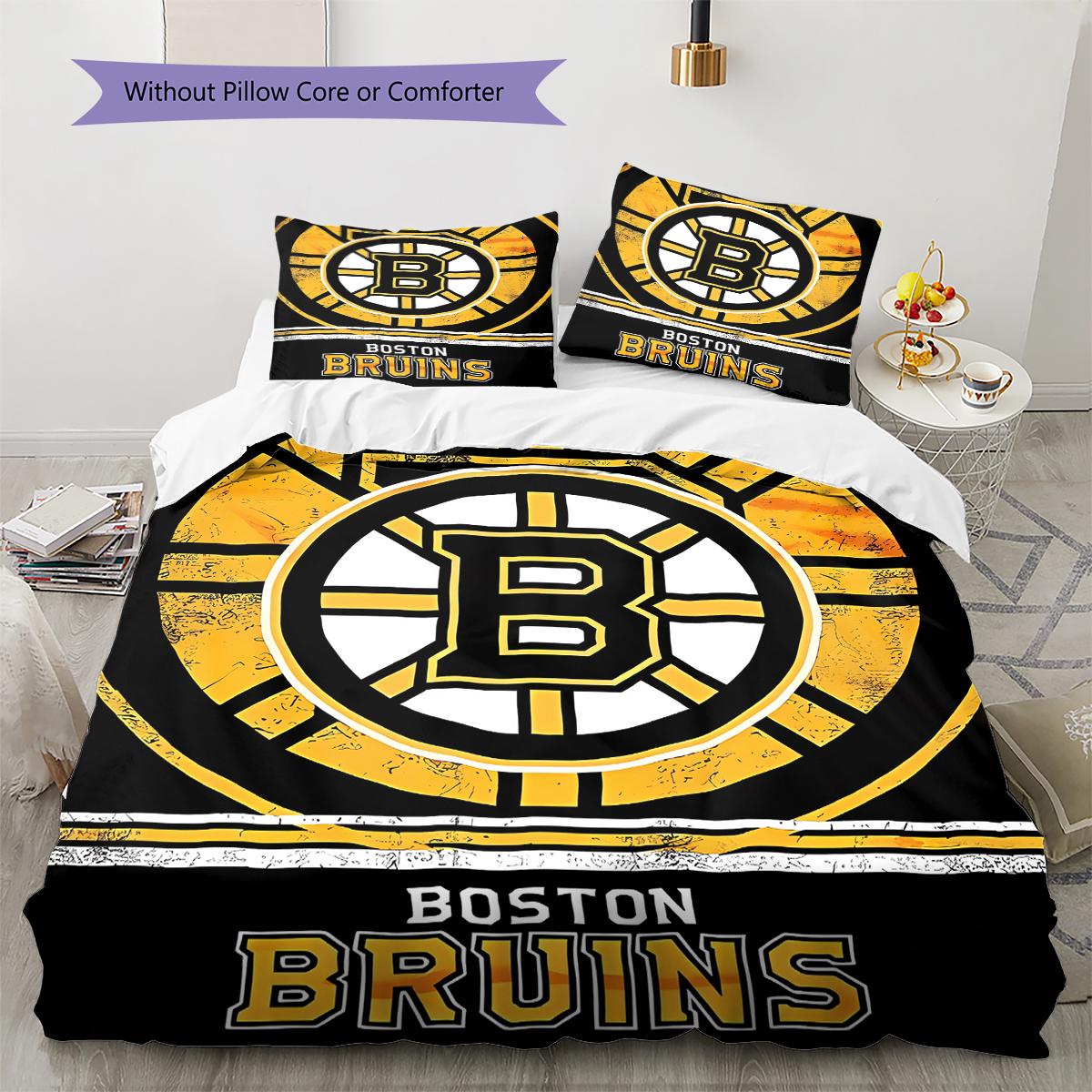Boston Bruins Pattern Bedding Quilt Set Quilt Cover Pillowcase Home Decoration Gift (1 * duvet cover + 2 * pillowcase, without core) 135x200cm
Boston Bruins Pattern Bedding Quilt Set Quilt Cover Pillowcase Home Decoration Gift (1 * duvet cover + 2 * pillowcase, without core) 135x200cm