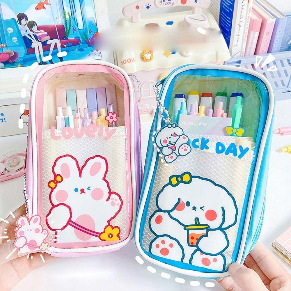 Supplies Writing Supplies Pen Pouch Pencil Bag Transparent Pen Bag Bear Pencil Case Zipper Pouch
Supplies Writing Supplies Pen Pouch Pencil Bag Transparent Pen Bag Bear Pencil Case Zipper Pouch