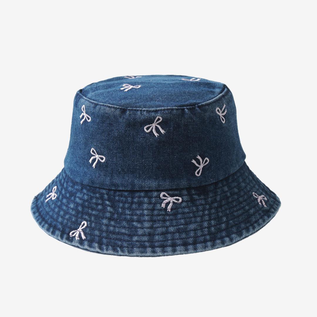 New Summer Embroidery Butterfly Tie Washed Denim Bucket Hat For Women Autumn Fisherman Hat Beachside Sunshade Cap Female Gift темно-синий
New Summer Embroidery Butterfly Tie Washed Denim Bucket Hat For Women Autumn Fisherman Hat Beachside Sunshade Cap Female Gift темно-синий