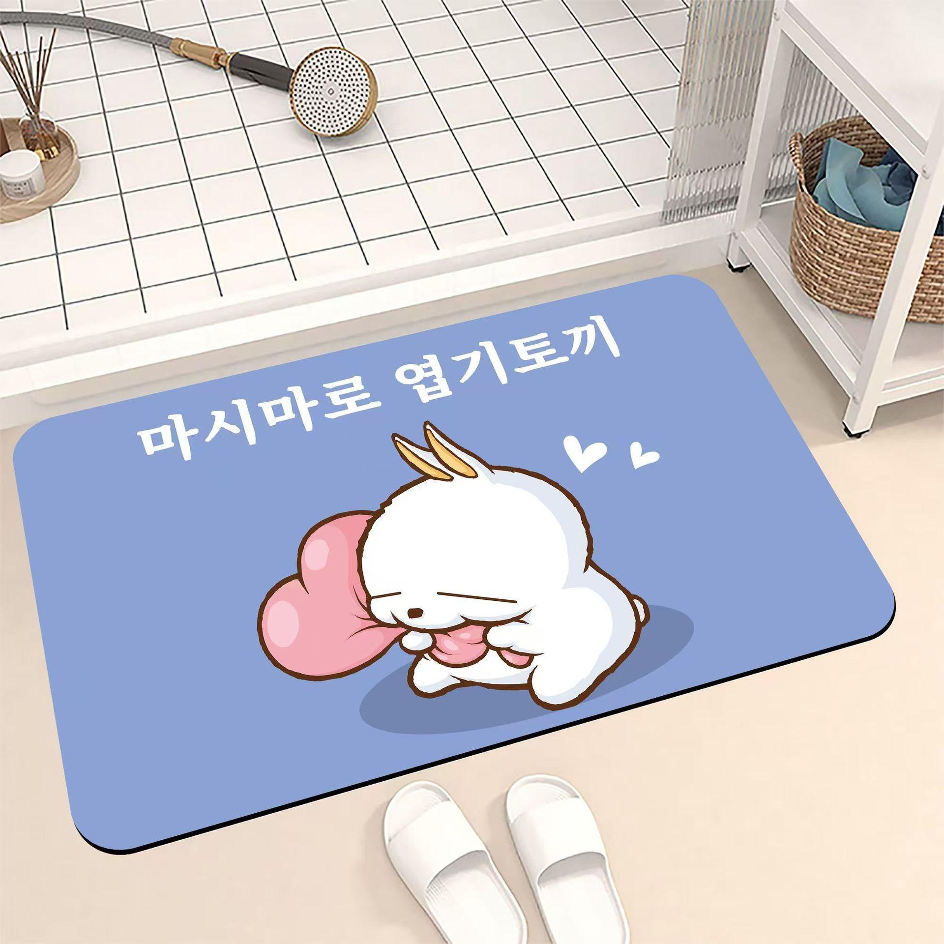 Anime Rogue Rabbit Diatom Mud Floor Rug Bathroom Shower Room Anti Slip Foot Mat Bathroom Moisture-wicking Quick Drying Ground Mat 50x80cm
Anime Rogue Rabbit Diatom Mud Floor Rug Bathroom Shower Room Anti Slip Foot Mat Bathroom Moisture-wicking Quick Drying Ground Mat 50x80cm