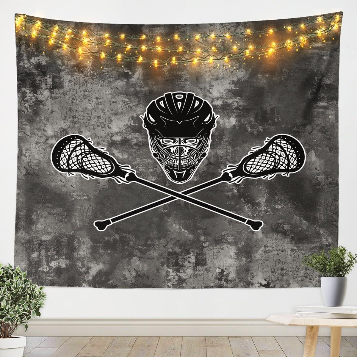 Tapestry Black Lacrosse Stick Manfei and 75x100
Tapestry Black Lacrosse Stick Manfei and 75x100