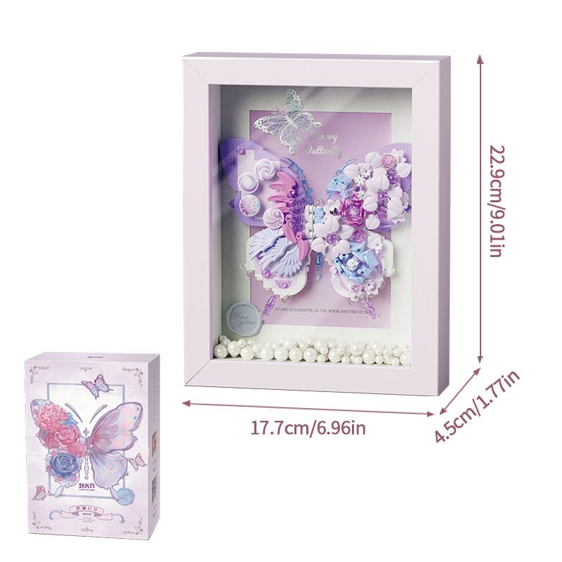 Creative Butterfly Flower Photo Frame Building Blocks Desktop Decoration Ornaments Girls Fantasy Romantic Gifts Kids DIY Toys
Creative Butterfly Flower Photo Frame Building Blocks Desktop Decoration Ornaments Girls Fantasy Romantic Gifts Kids DIY Toys