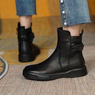 Women s short boots autumn and winter new thick sole casual high-top buckle round toe flat casual boots women s boots 42 чорний
Women s short boots autumn and winter new thick sole casual high-top buckle round toe flat casual boots women s boots 42 чорний