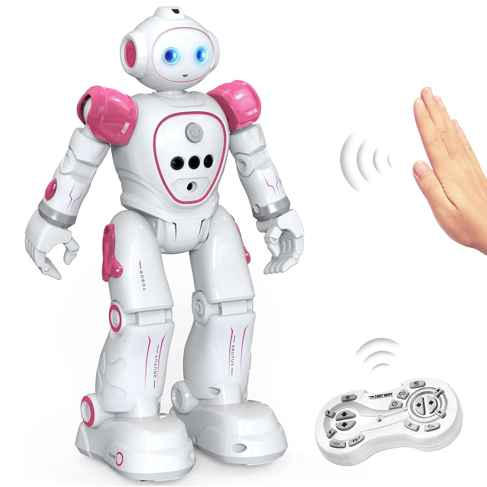 ROBOT PLAZA Robot For Gesture Infrared Birthday Gift for Girls Radio-controlled Toy, Moving, Pink, Kids, Singing, Dancing, Rechargeable, Control,
ROBOT PLAZA Robot For Gesture Infrared Birthday Gift for Girls Radio-controlled Toy, Moving, Pink, Kids, Singing, Dancing, Rechargeable, Control,
