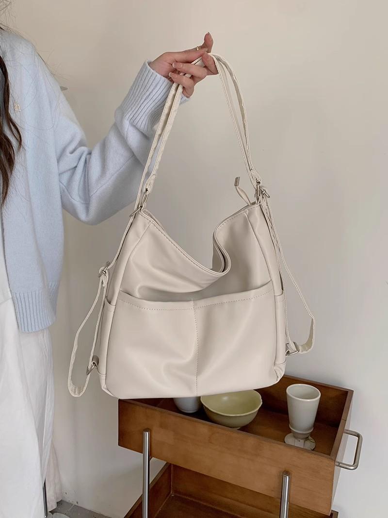 New Soft Leather Bag for Women, Large Capacity Three Use Commuting Tote Bag, Multifunctional Backpack, Diagonal Backpack білий
New Soft Leather Bag for Women, Large Capacity Three Use Commuting Tote Bag, Multifunctional Backpack, Diagonal Backpack білий