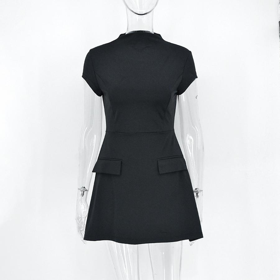 Spring New Waist Slim Sexy Office Street Fashion Trendy Personalized Design Dress S/crew neck чорний
Spring New Waist Slim Sexy Office Street Fashion Trendy Personalized Design Dress S/crew neck чорний