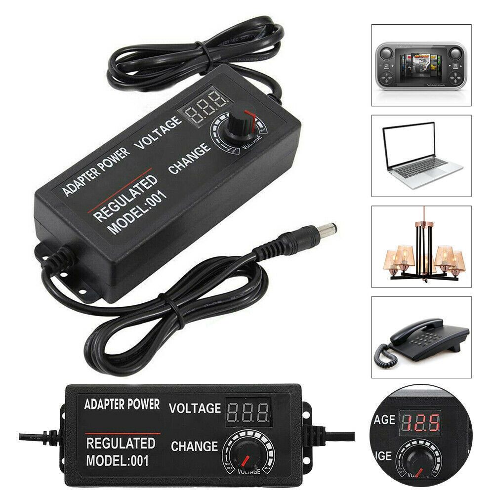 Practical Electrical AC/DC 9-24V Adjustable Voltage Charger Variable Power Supply Adapter
Practical Electrical AC/DC 9-24V Adjustable Voltage Charger Variable Power Supply Adapter
