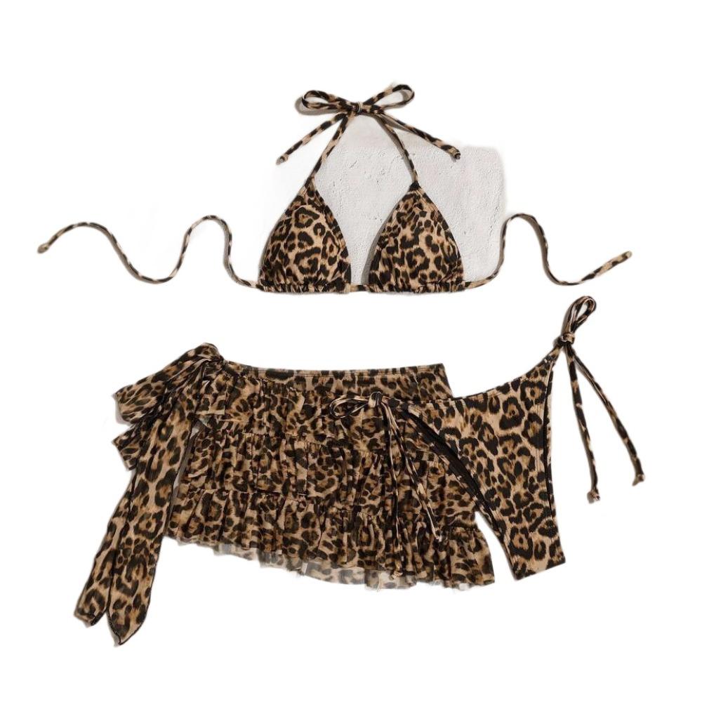 Leopard Print 3-Piece Bikini Set for Women Sexy Swimsuit Beach Party Swimwear Summer Tankini Beach Wear S
Leopard Print 3-Piece Bikini Set for Women Sexy Swimsuit Beach Party Swimwear Summer Tankini Beach Wear S