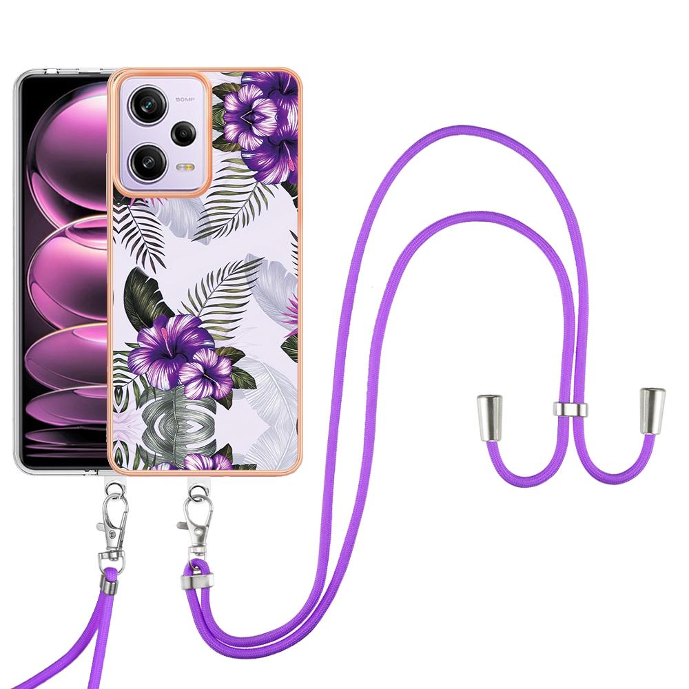 For Xiaomi Redmi Note 12 Pro 5G/Note 12 Pro Speed 5G/Poco X5 Pro 5G Case with Lanyard IMD Marble Pattern TPU Back Cover Purple Flowers
For Xiaomi Redmi Note 12 Pro 5G/Note 12 Pro Speed 5G/Poco X5 Pro 5G Case with Lanyard IMD Marble Pattern TPU Back Cover Purple Flowers