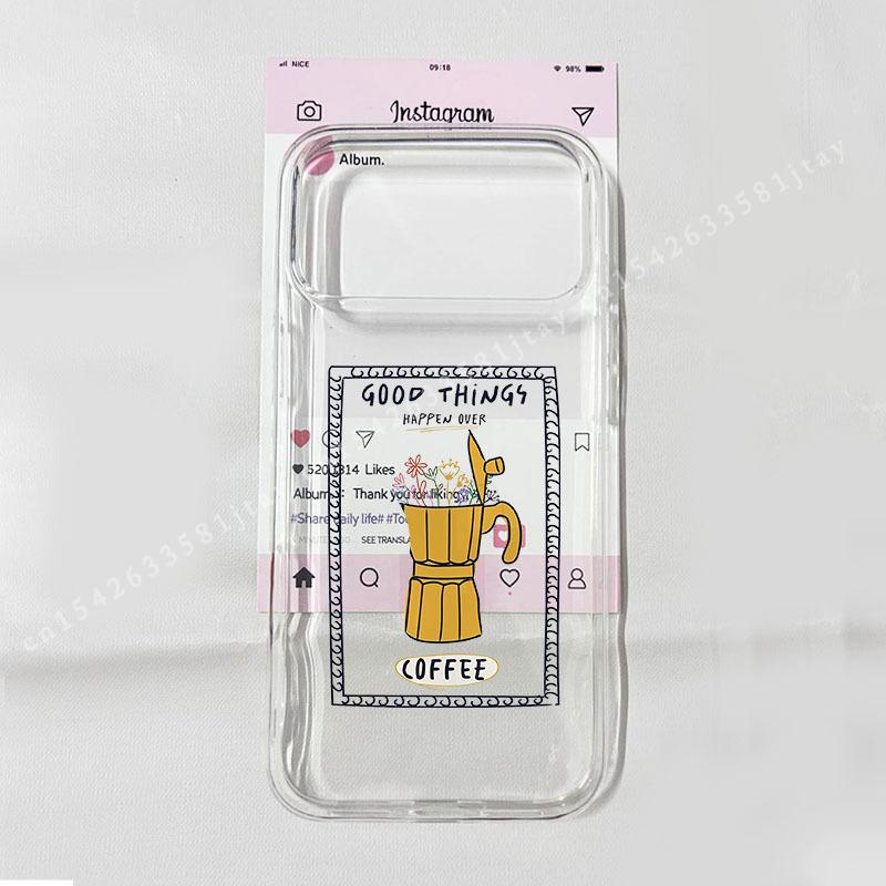 Trendy Coffee Cheers Print Clear Phone Case for IPhone 17Pro 17 Pro Max 17 Air Retro Wine Pasta Night Food Pattern Cover iPhone17 Pro
Trendy Coffee Cheers Print Clear Phone Case for IPhone 17Pro 17 Pro Max 17 Air Retro Wine Pasta Night Food Pattern Cover iPhone17 Pro