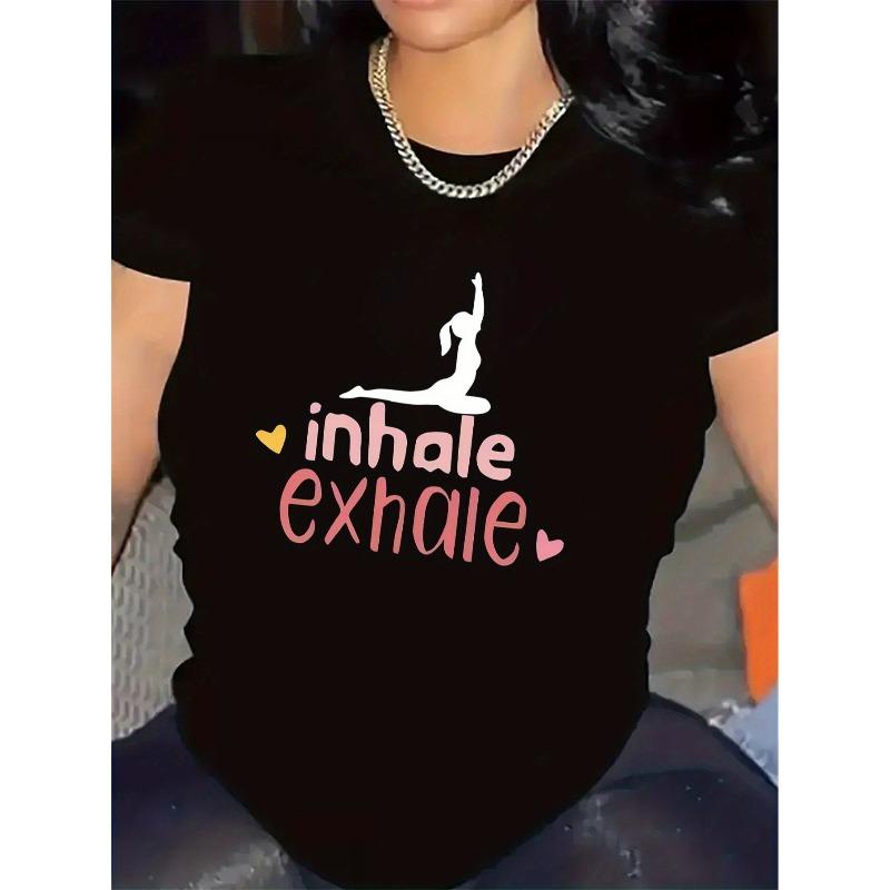 European Size Women s Lightweight Breathable Yoga T-Shirt with Breath in & Out Print - Medium Stretch Gym Top 4XL чорний
European Size Women s Lightweight Breathable Yoga T-Shirt with Breath in & Out Print - Medium Stretch Gym Top 4XL чорний