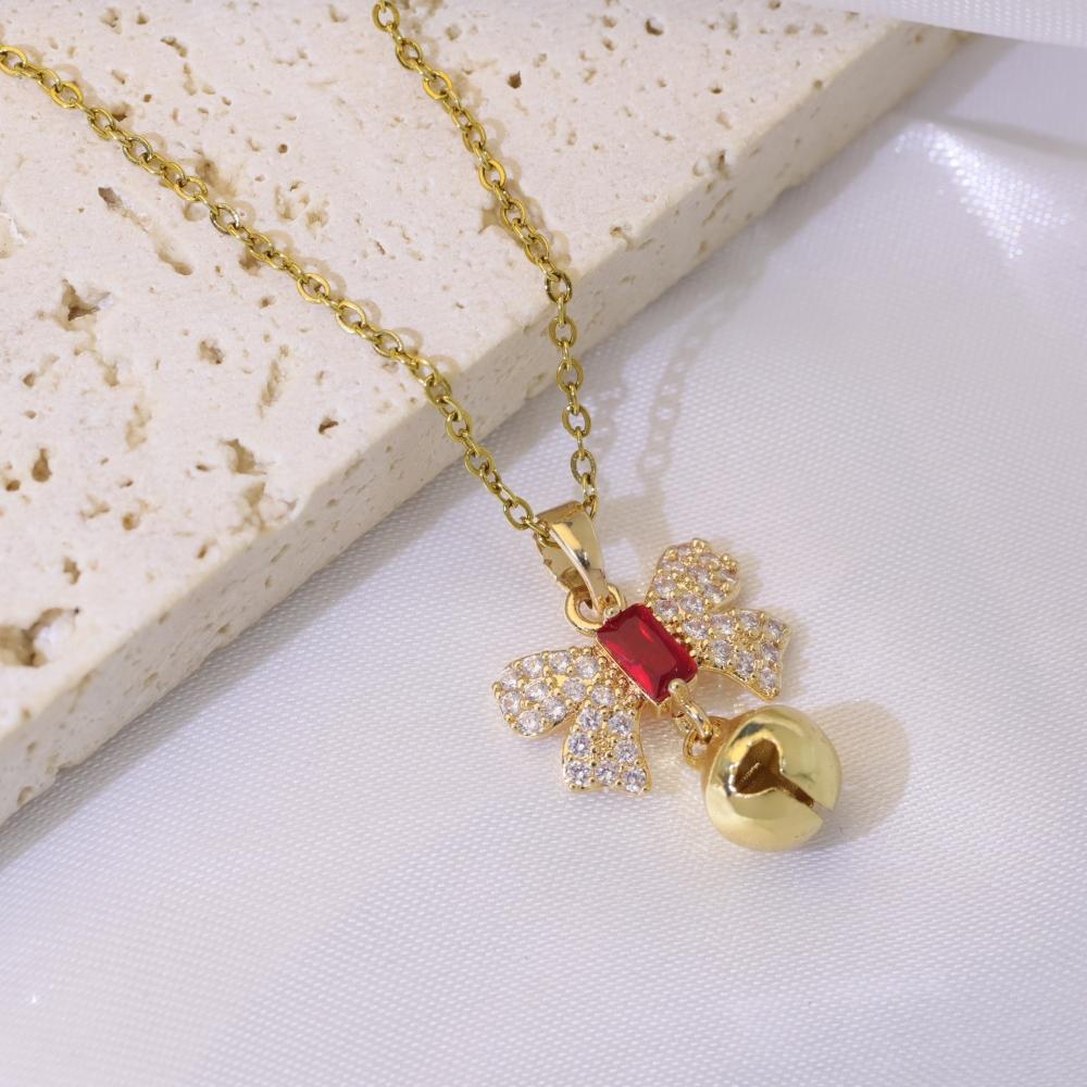 Fashion Bow Tie Bell Pendant Necklaces for Women Zirconia Necklace Wedding Party Jewelry Accessories золотой
Fashion Bow Tie Bell Pendant Necklaces for Women Zirconia Necklace Wedding Party Jewelry Accessories золотой