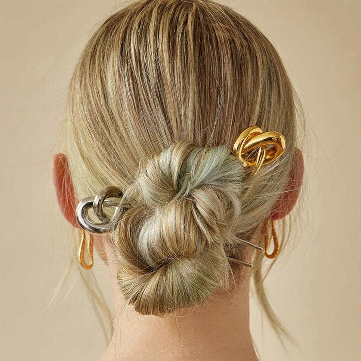 European American Stainless Steel U-shaped Hairpin Women Hair High-end Feel Alkaline Water Knot Versatile Temperament Banquet
European American Stainless Steel U-shaped Hairpin Women Hair High-end Feel Alkaline Water Knot Versatile Temperament Banquet