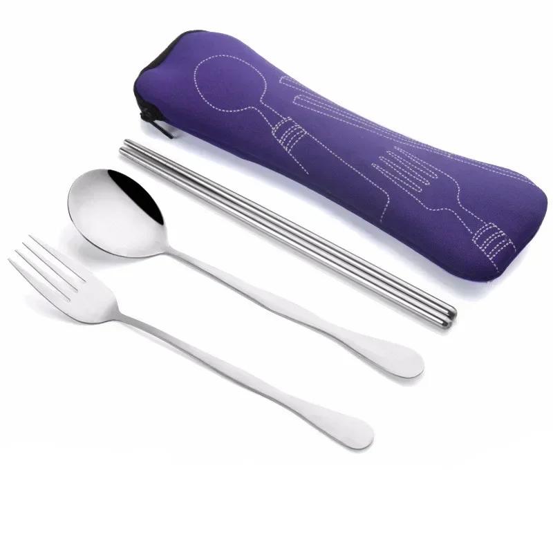 Kitchen Household Tableware 3Pcs/set Stainless Steel Fork Spoon Chopsticks Cutlery Set Portable Picnic Cutlery Set Accessories
Kitchen Household Tableware 3Pcs/set Stainless Steel Fork Spoon Chopsticks Cutlery Set Portable Picnic Cutlery Set Accessories