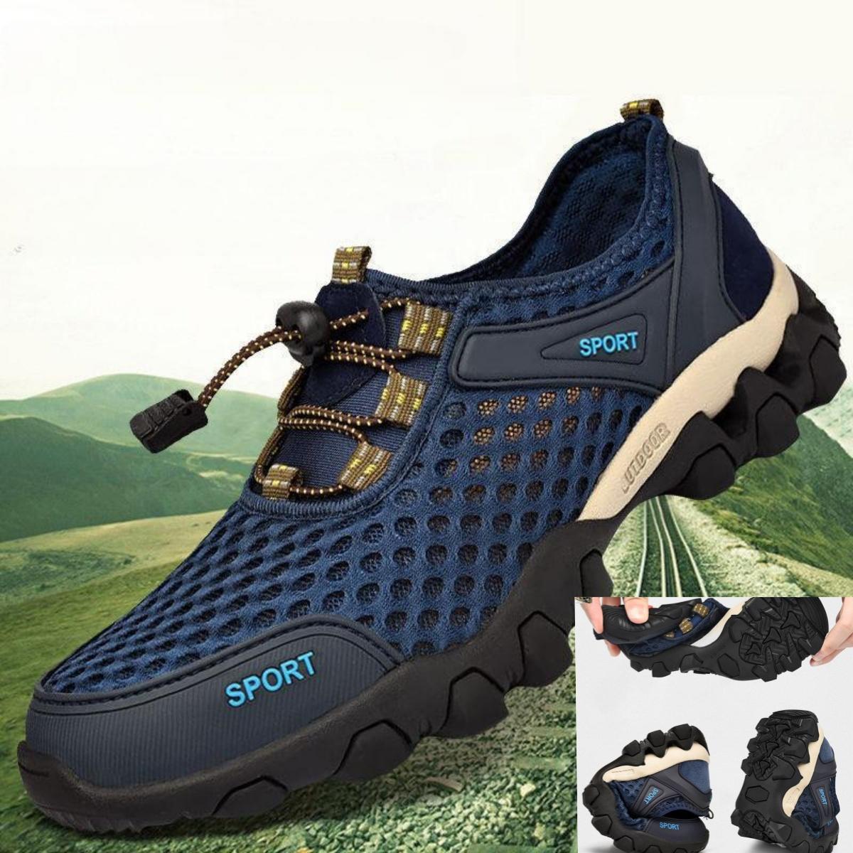 Летняя мужская обувь для спорта и отдыха с сетчатыми отверстиями, дышащая сетчатая обувь для походов вброд
Летняя мужская обувь для спорта и отдыха с сетчатыми отверстиями, дышащая сетчатая обувь для походов вброд