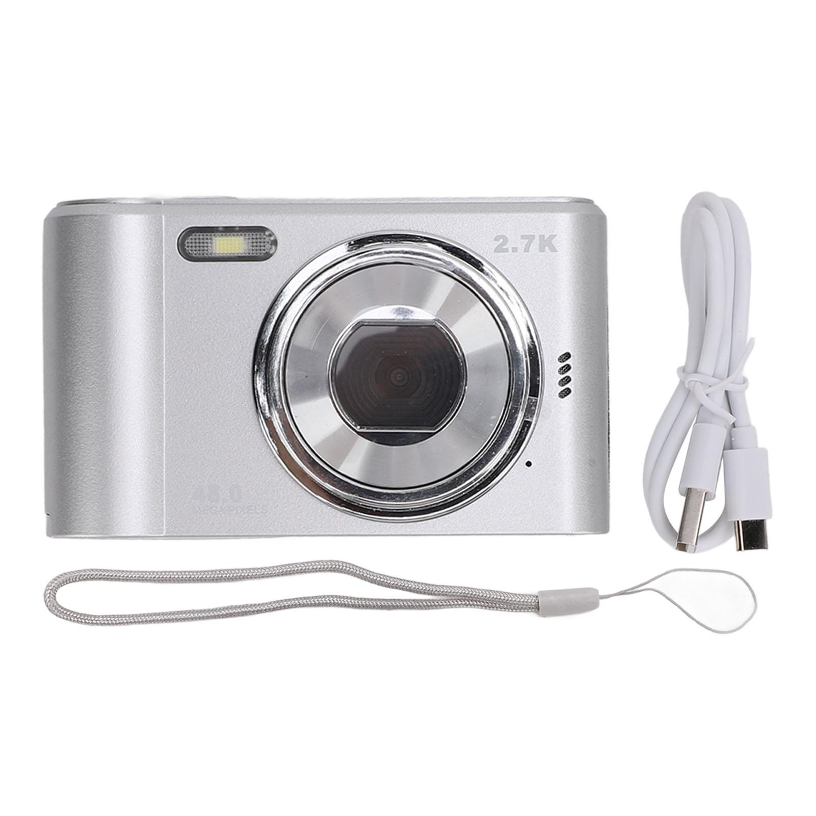 Цифрова HD камера 48MP Зображення 2.7K Відео 8X Цифрове збільшення 2.4inch IPS Екран Автофокус 700mAh Portabl Silver
Цифрова HD камера 48MP Зображення 2.7K Відео 8X Цифрове збільшення 2.4inch IPS Екран Автофокус 700mAh Portabl Silver