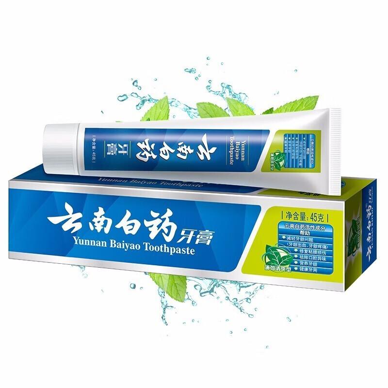 Yunnan Baiyao Mint Fresh Toothpaste
Yunnan Baiyao Mint Fresh Toothpaste